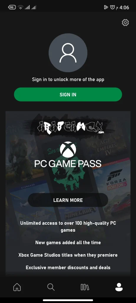 Xbox Game Pass Sign in