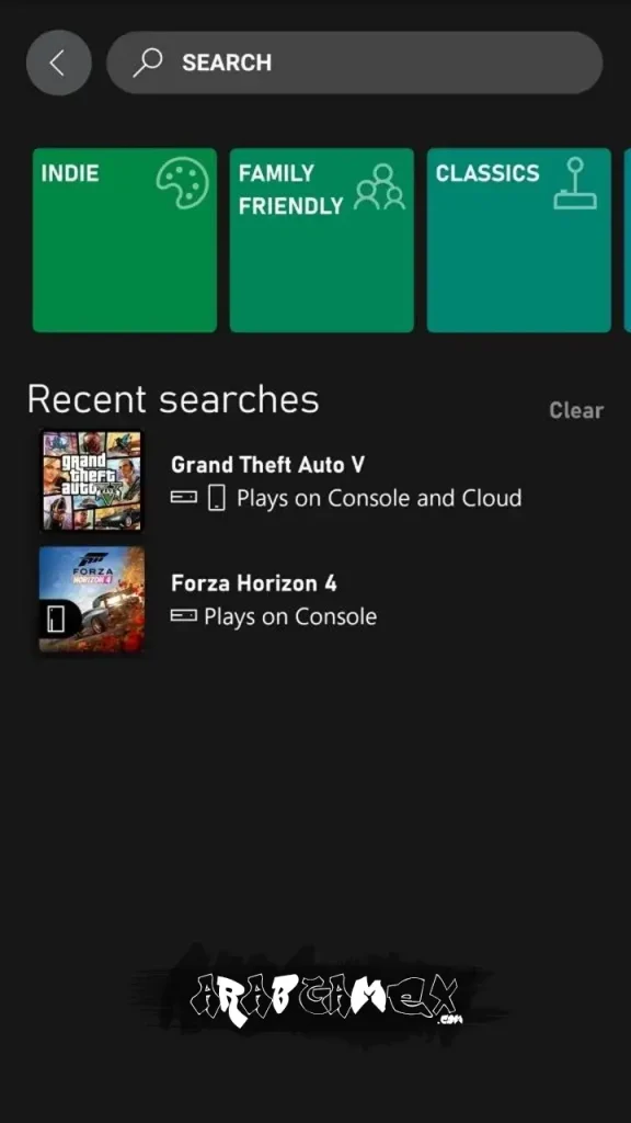 Xbox Game Pass Search