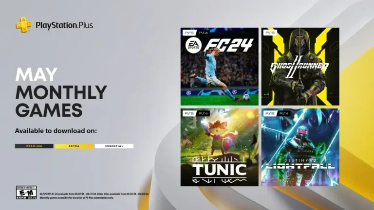 PlayStation Plus Monthly Games May 2024