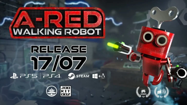 لعبة a-red walking robot
